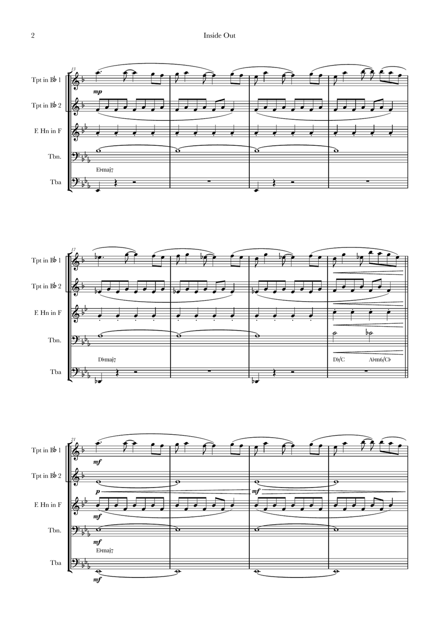 Bundle Of Joy Brass Quintet scores gallery preview page 2