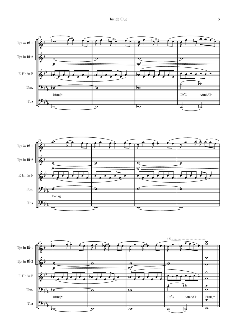 Bundle Of Joy Brass Quintet scores gallery preview page 3