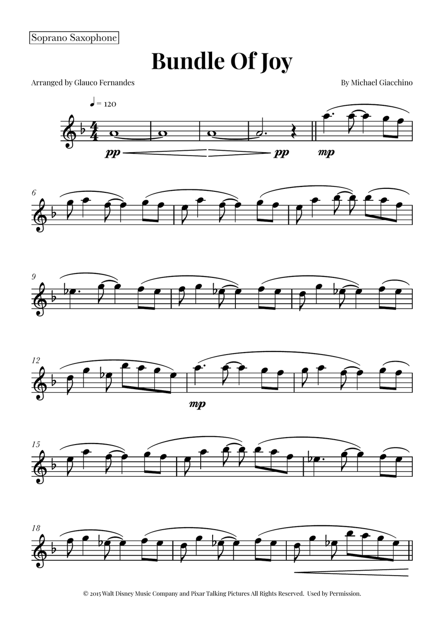 Bundle Of Joy Saxophone Quartet scores gallery preview page 4