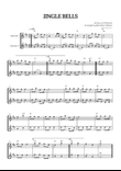 Jingle Bells • Christmas Song | cello duet sheet music [chords] mini preview