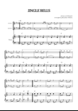 Jingle Bells • Christmas Song | cello duet sheet music w/ piano accompaniment [chords] mini preview
