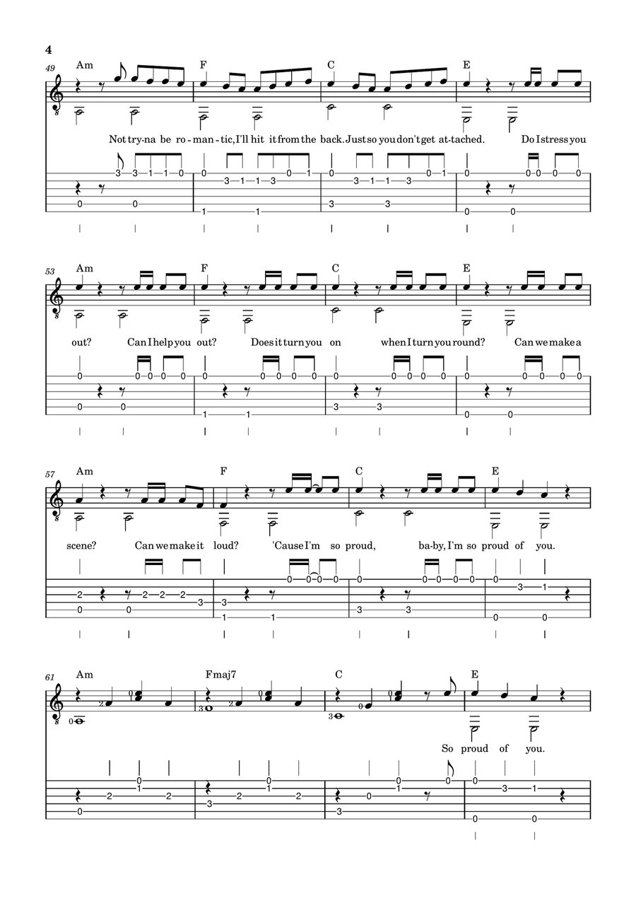 I Like The Way You Kiss Me Acoustic Guitar scores gallery preview page 4
