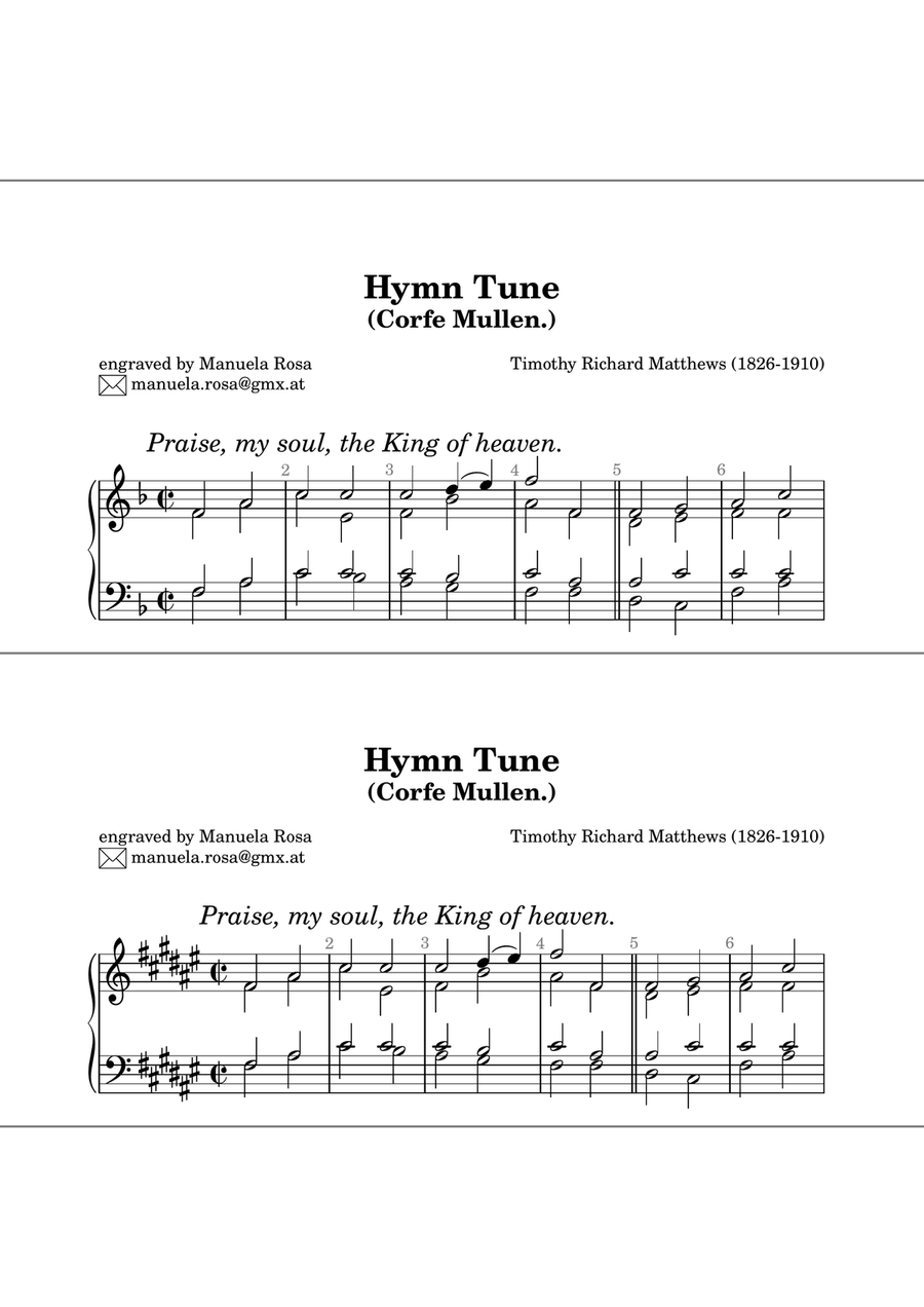 Hymn Tune Corfe Mullen Piano Method scores gallery preview page 2