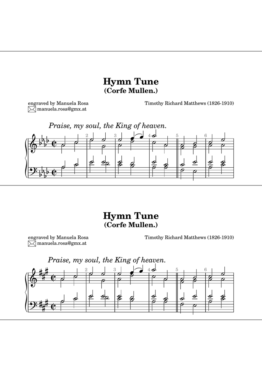Hymn Tune Corfe Mullen Piano Method scores gallery preview page 4