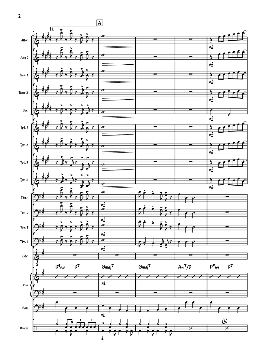 More Today Than Yesterday Jazz Ensemble scores gallery preview page 2