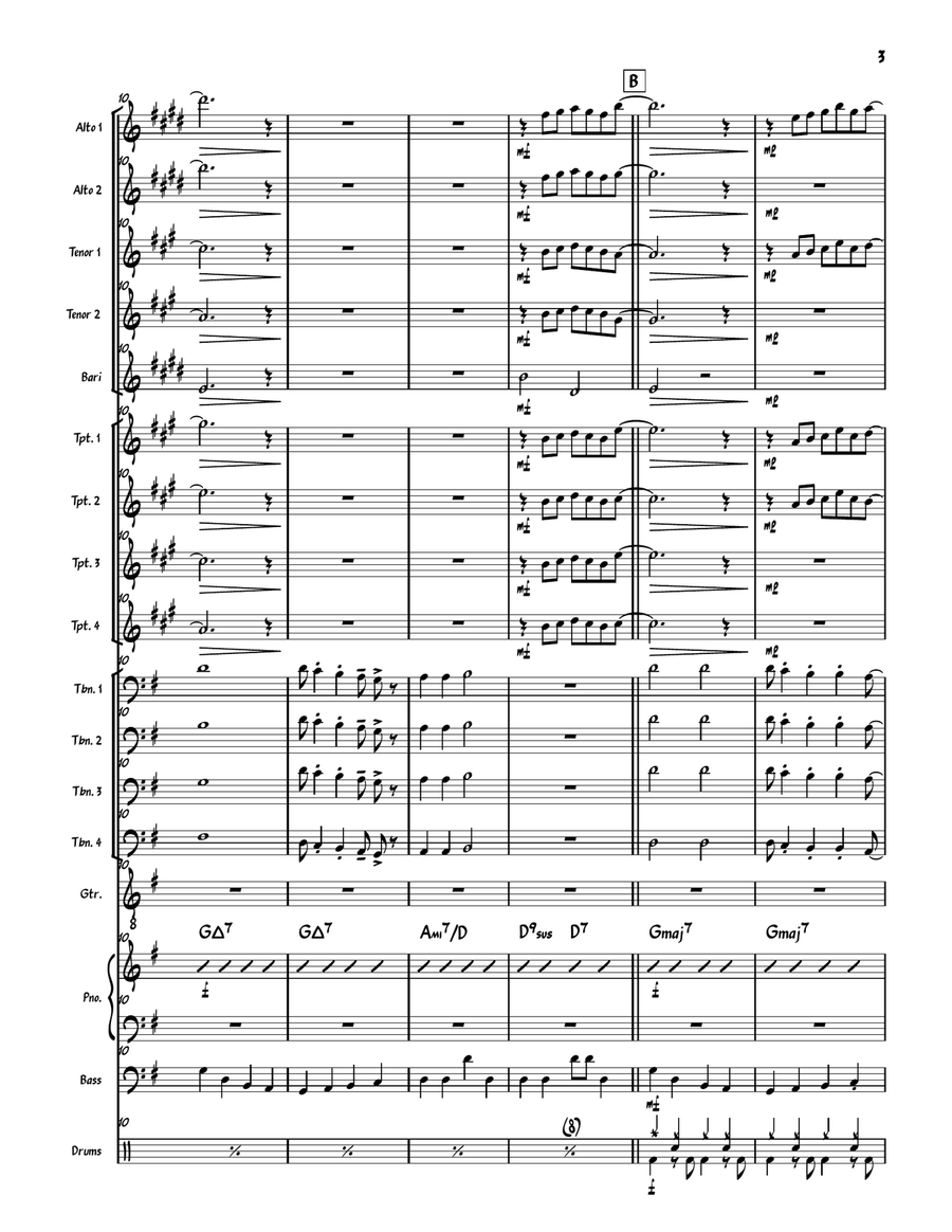 More Today Than Yesterday Jazz Ensemble scores gallery preview page 3