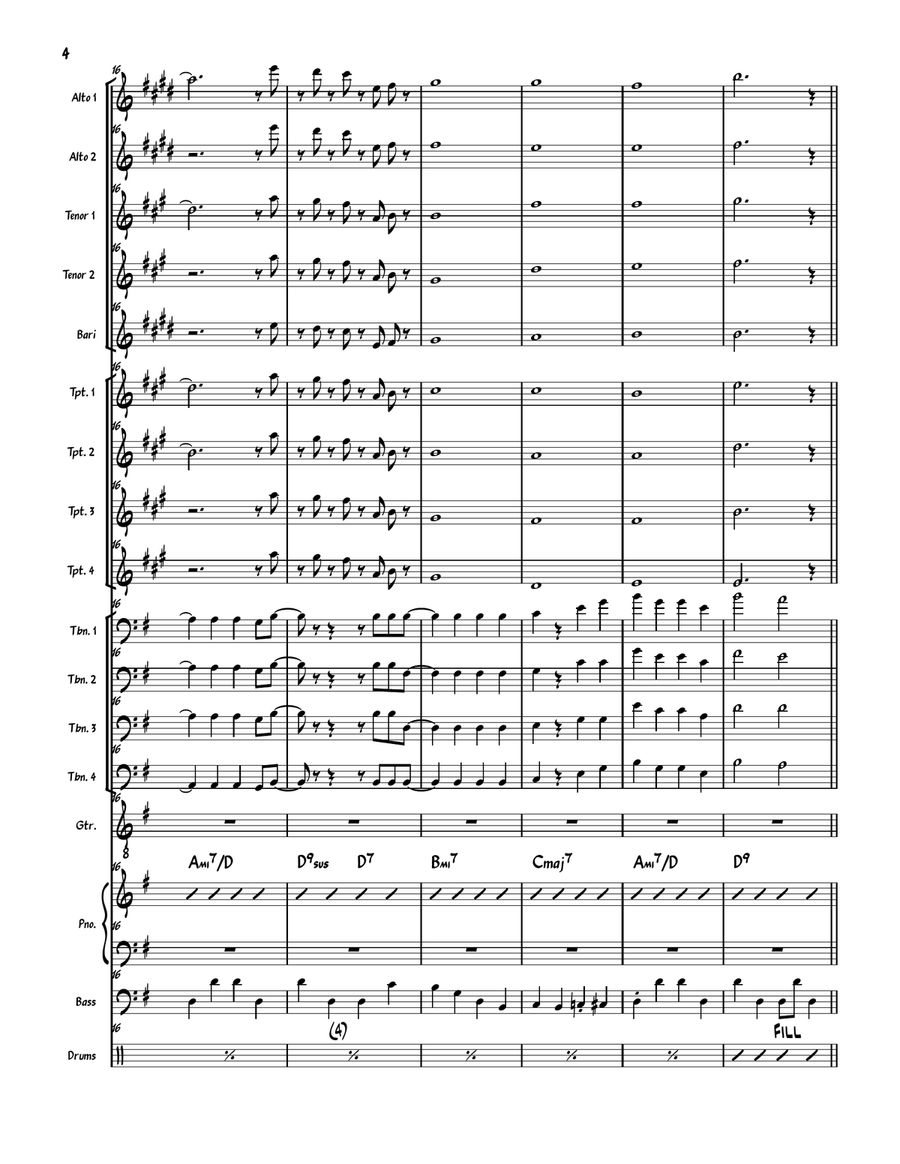 More Today Than Yesterday Jazz Ensemble scores gallery preview page 4