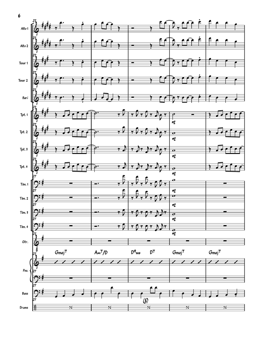 More Today Than Yesterday Jazz Ensemble scores gallery preview page 6