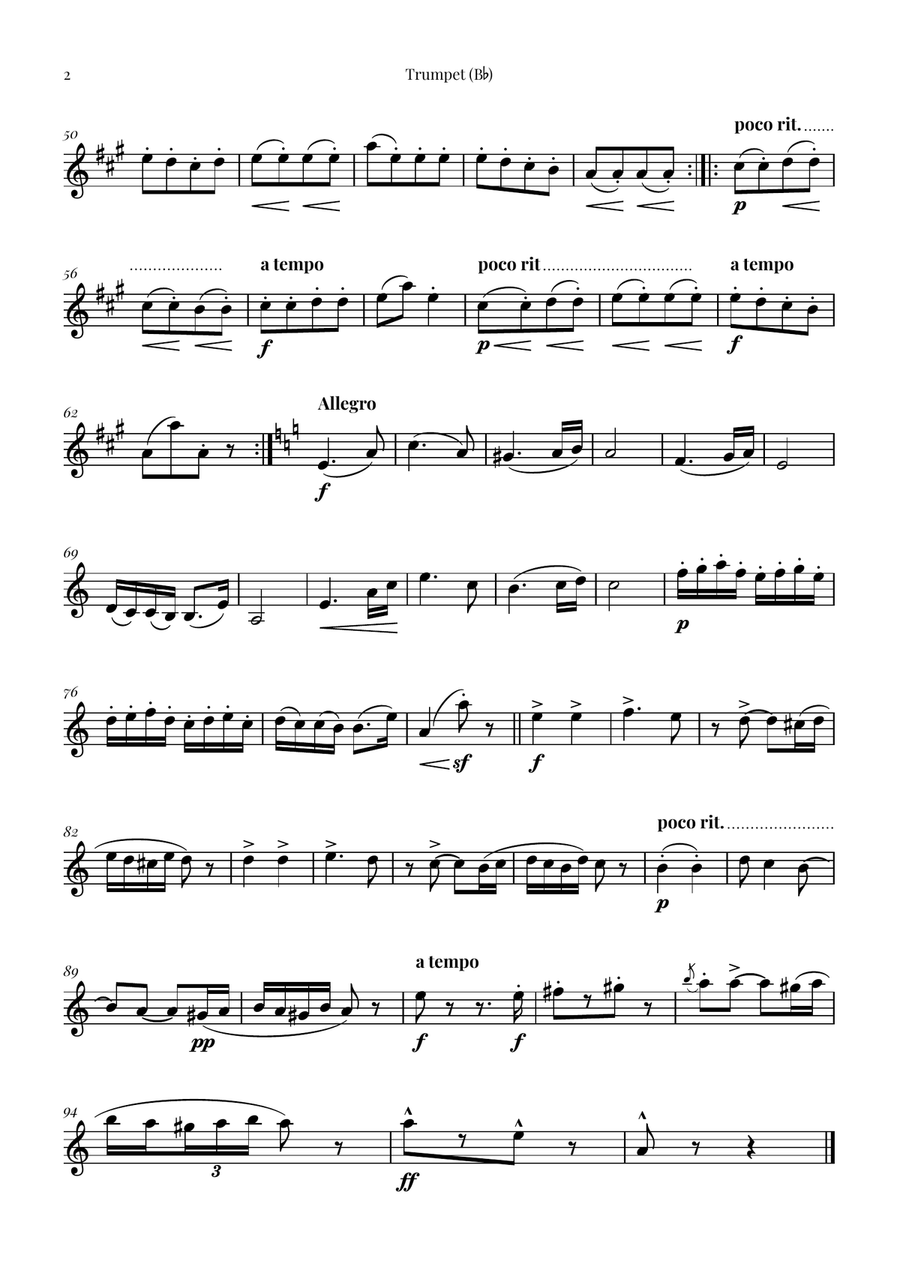 Hungarian Dance No. 5 Brass Ensemble scores gallery preview page 5
