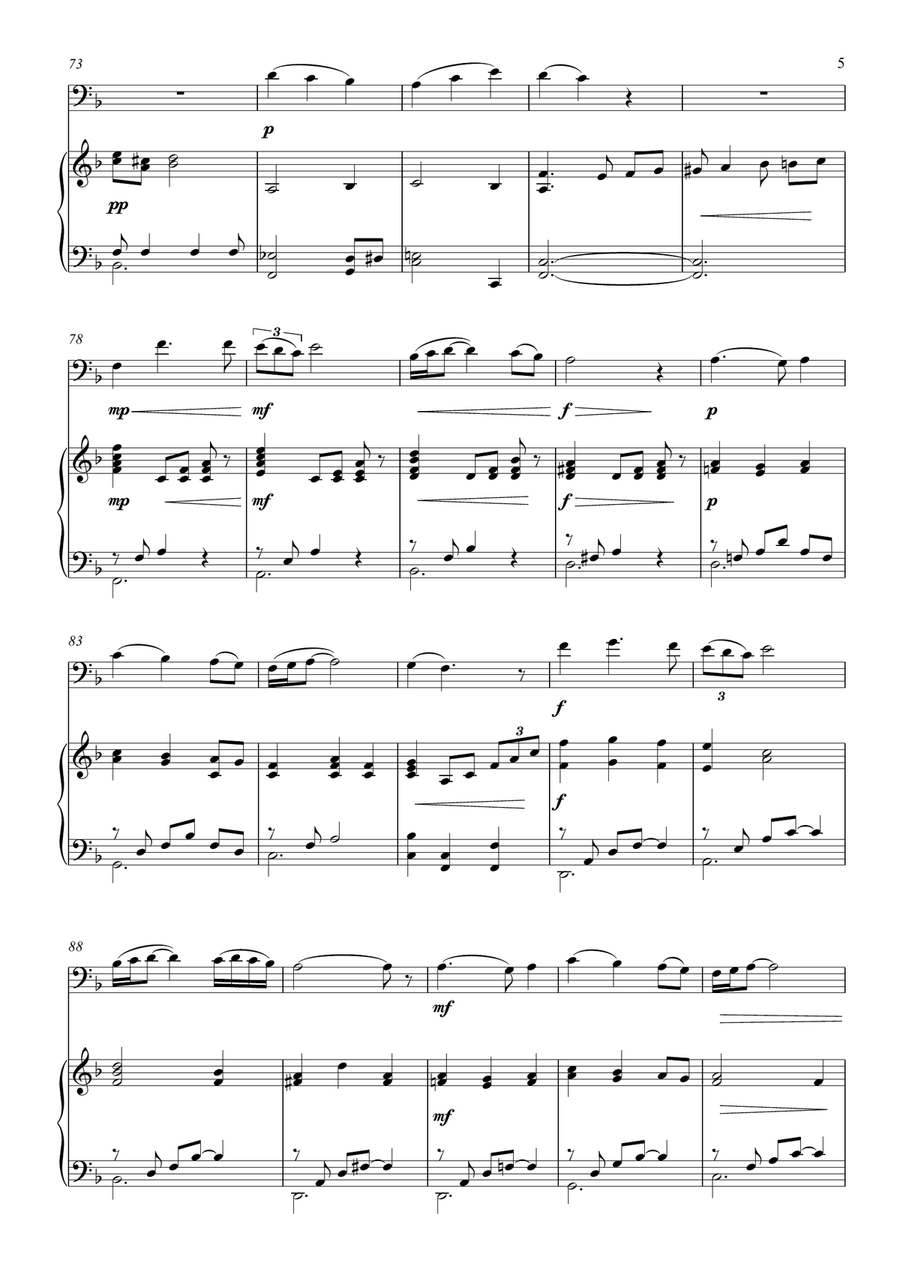 Rusalka's Song to the Moon Chamber Music scores gallery preview page 5