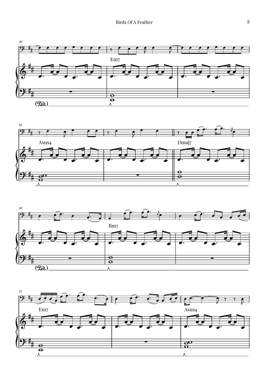 Birds Of A Feather Baritone Saxophone scores gallery preview page 3