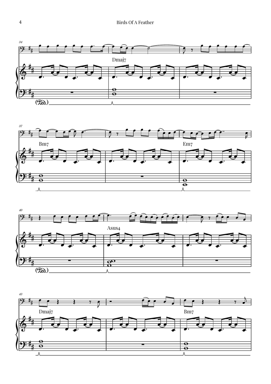 Birds Of A Feather Baritone Saxophone scores gallery preview page 4