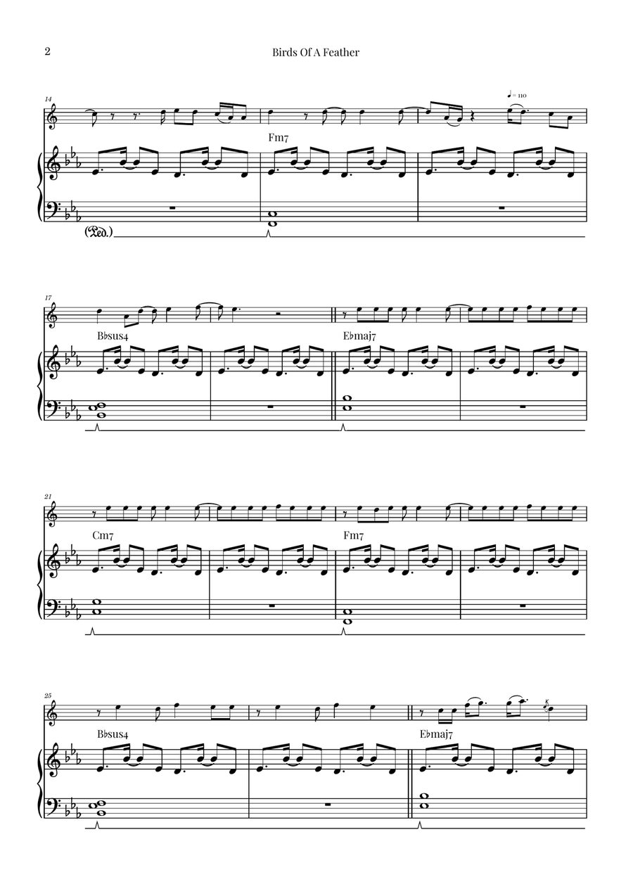 Birds Of A Feather Baritone Saxophone scores gallery preview page 2