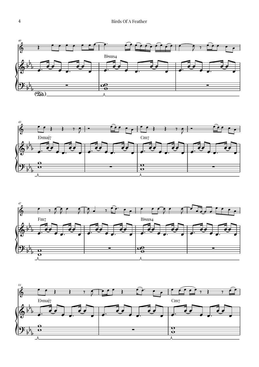 Birds Of A Feather Baritone Saxophone scores gallery preview page 4