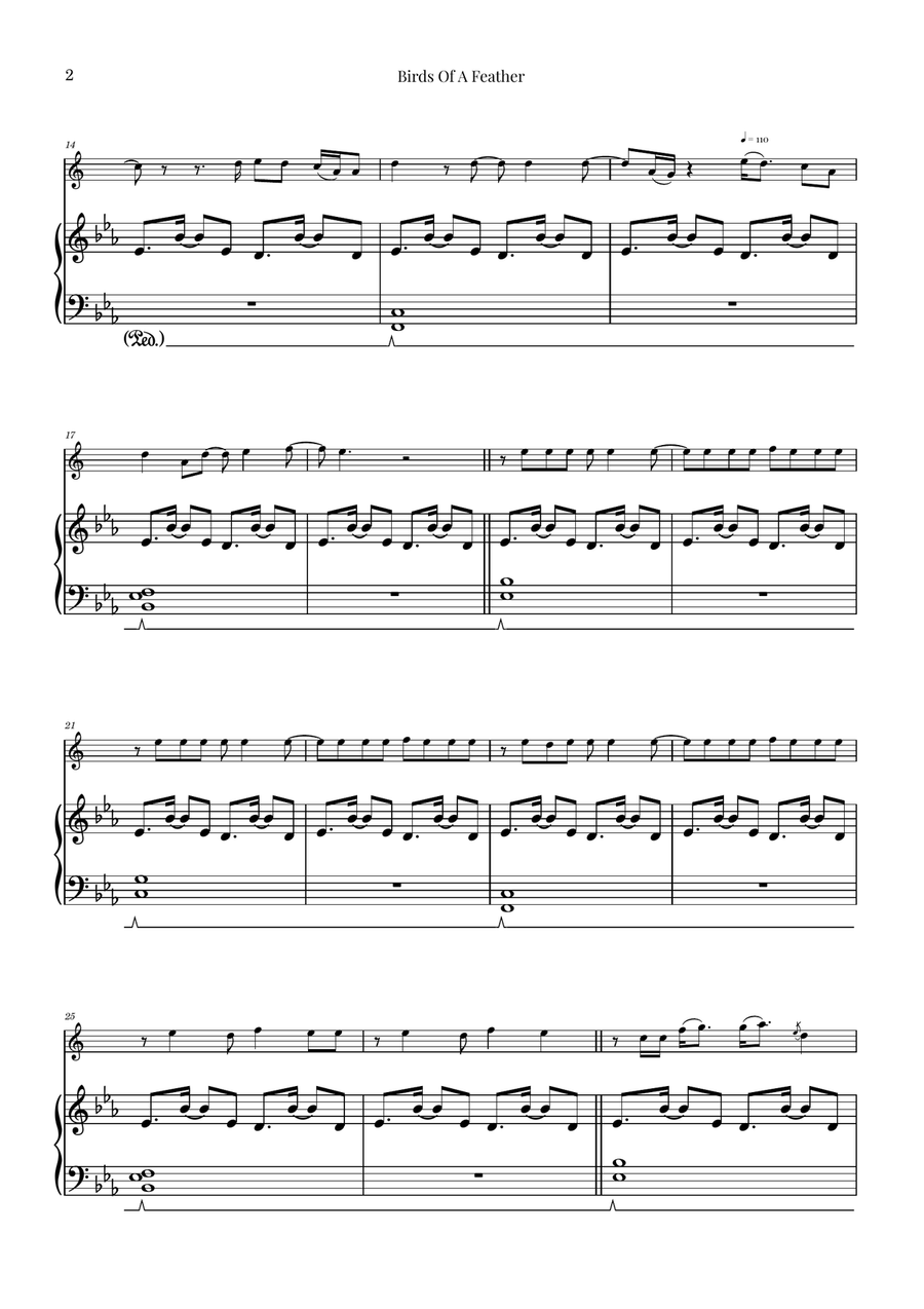 Birds Of A Feather Baritone Saxophone scores gallery preview page 2
