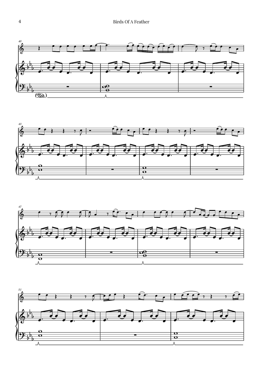 Birds Of A Feather Baritone Saxophone scores gallery preview page 4