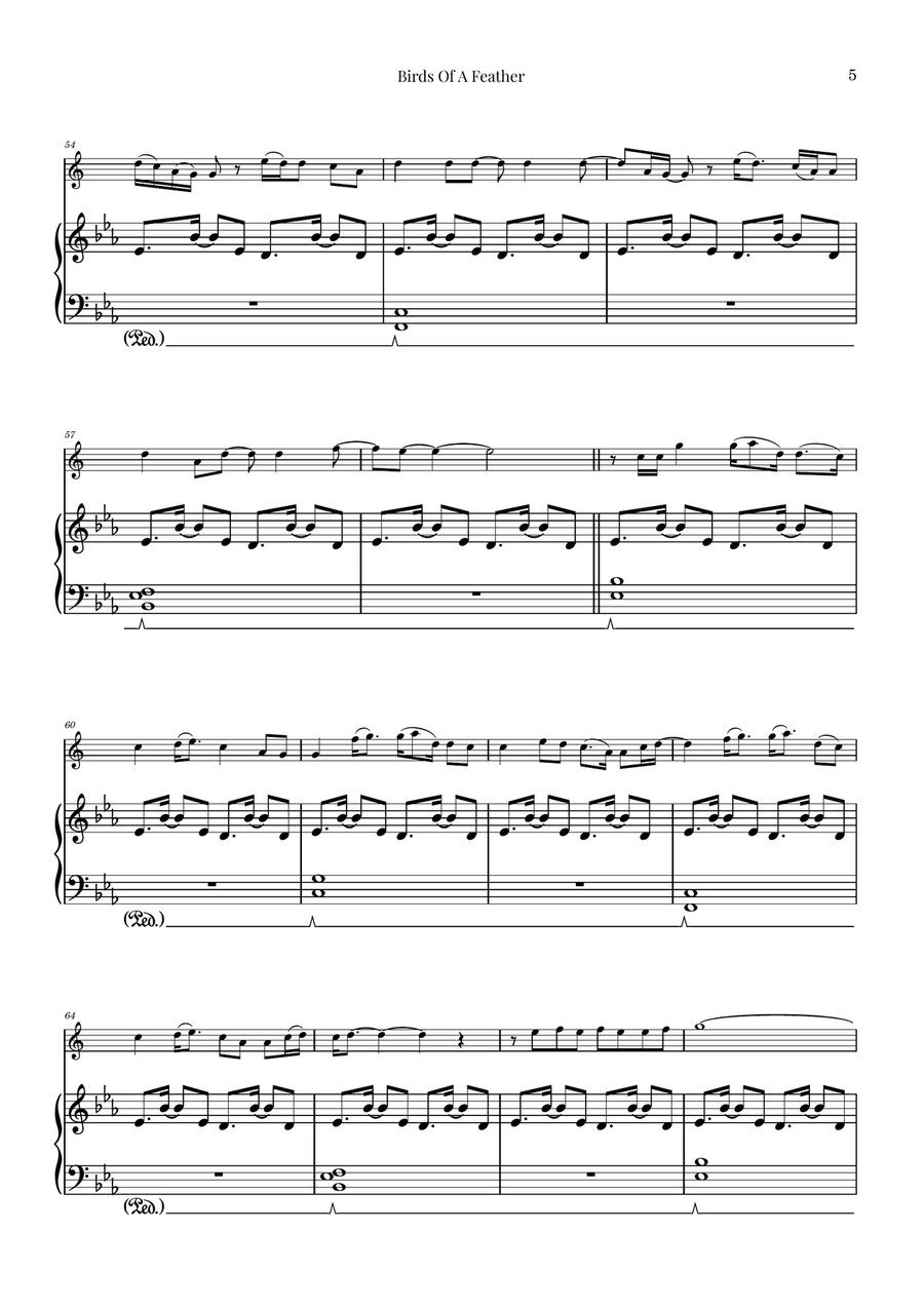 Birds Of A Feather Baritone Saxophone scores gallery preview page 5