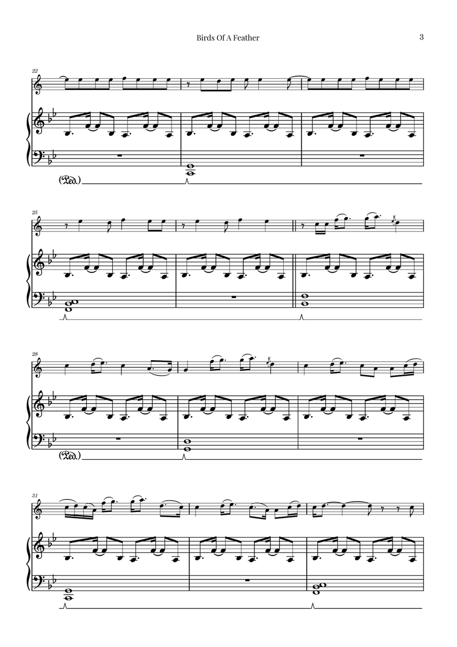 Birds Of A Feather B-Flat Trumpet scores gallery preview page 3