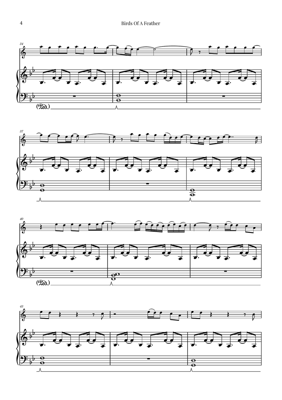 Birds Of A Feather B-Flat Trumpet scores gallery preview page 4