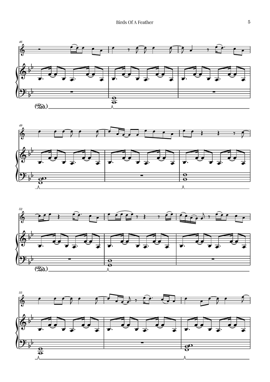 Birds Of A Feather B-Flat Trumpet scores gallery preview page 5