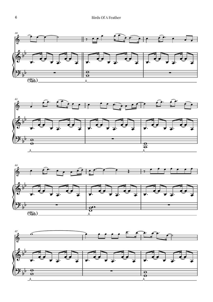 Birds Of A Feather B-Flat Trumpet scores gallery preview page 6
