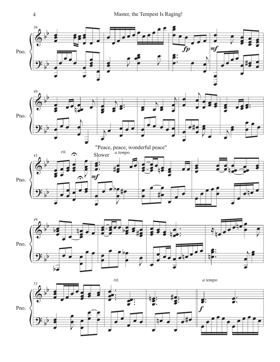 Master! The Tempest is Raging Advanced Piano Solo Piano Solo scores gallery preview page 4
