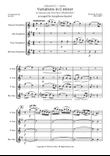 Variations in G minor (Saxophone Quartet)