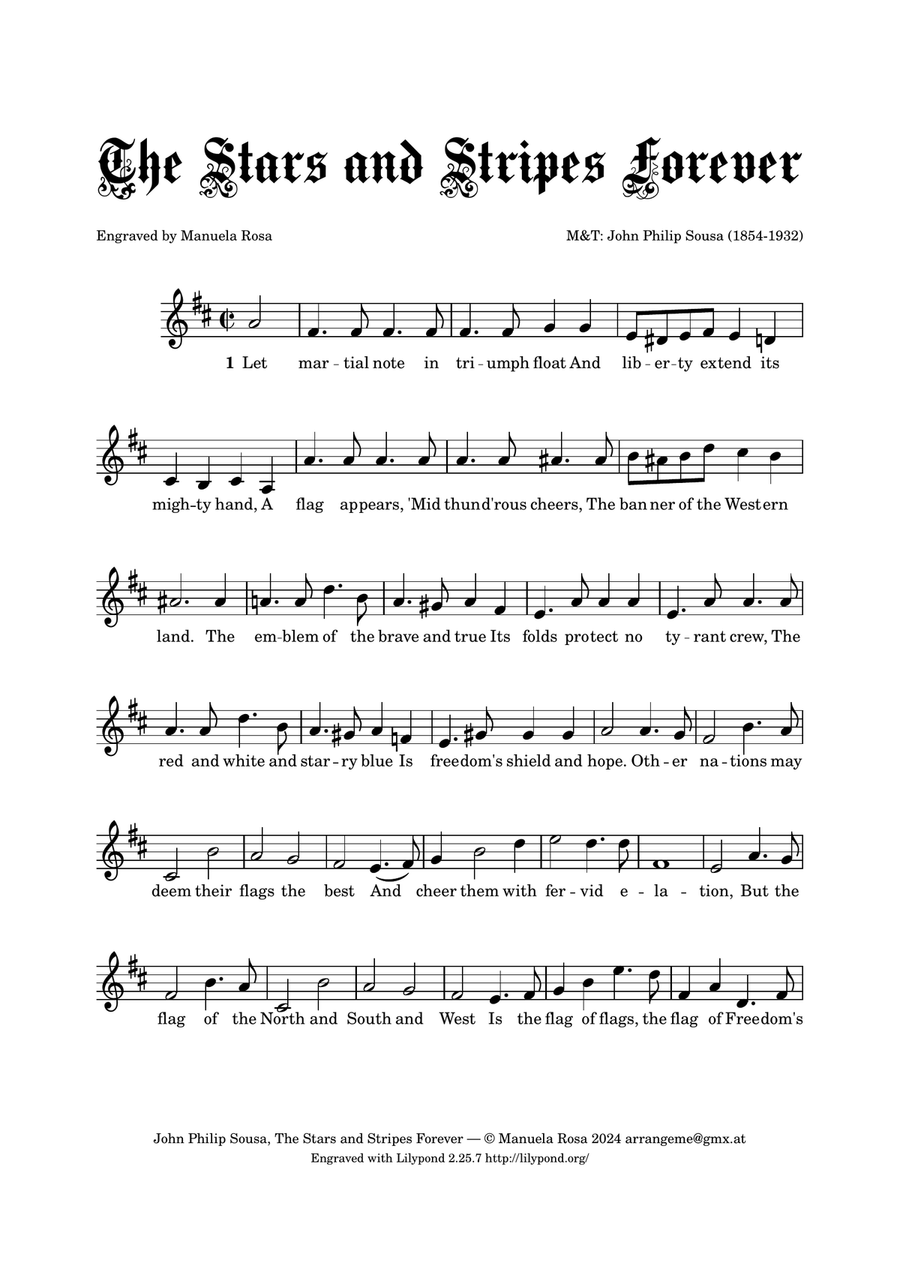 The Stars and Stripes Forever (multiple key signatures) Piano Method scores gallery preview page 3