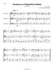 Brahms / Halloin - Variations on Wiegenlied (Lullaby) for bass trio