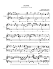HOPE OST A Chance To Love Piano Arrangemment