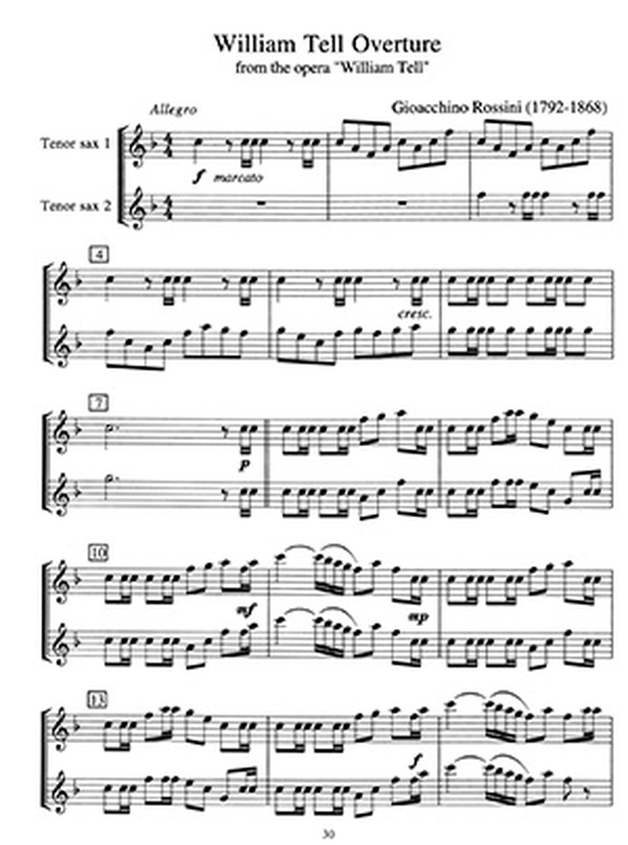 Easy Classics for Tenor Saxophone - with Piano Accompaniment Tenor Saxophone scores gallery preview page 2