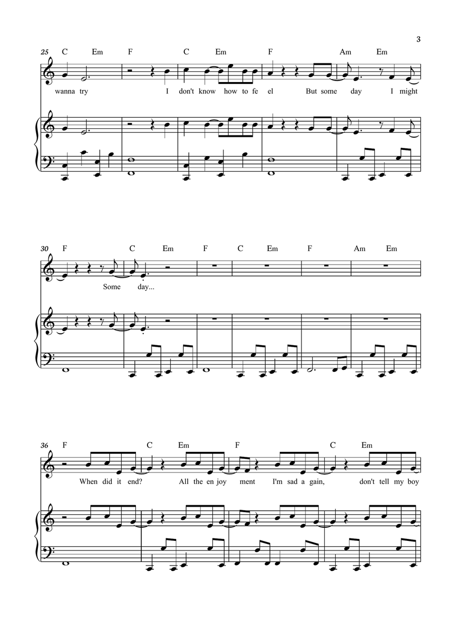 What Was I Made For? Flute Solo scores gallery preview page 3