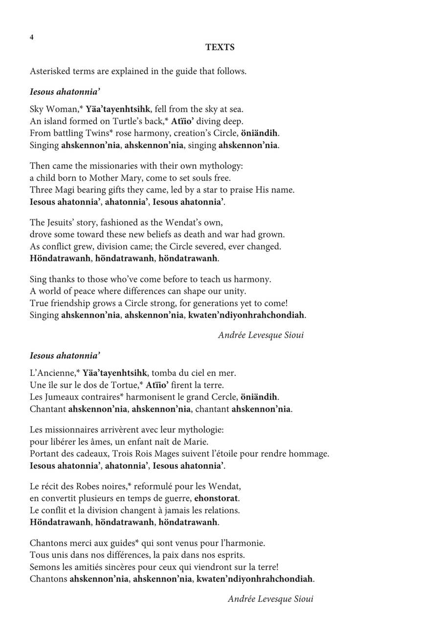 Iesous ahatonnia' Iesous ahatonnia' Score scores gallery preview page 4