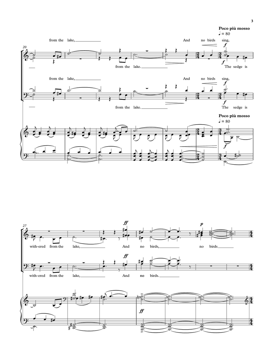 One Touch of Nature One Touch of Nature SSATB scores gallery preview page 5