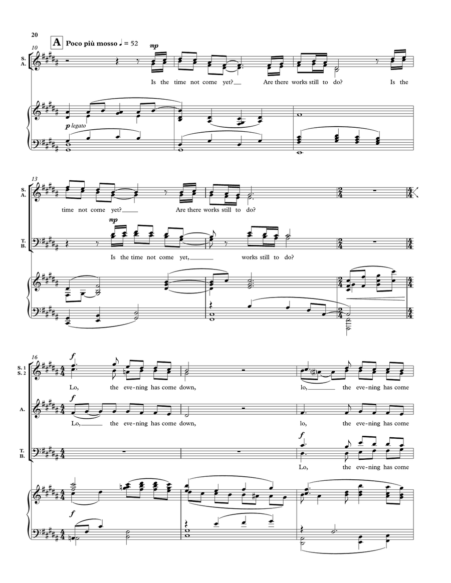 One Touch of Nature One Touch of Nature SSATB scores gallery preview page 9