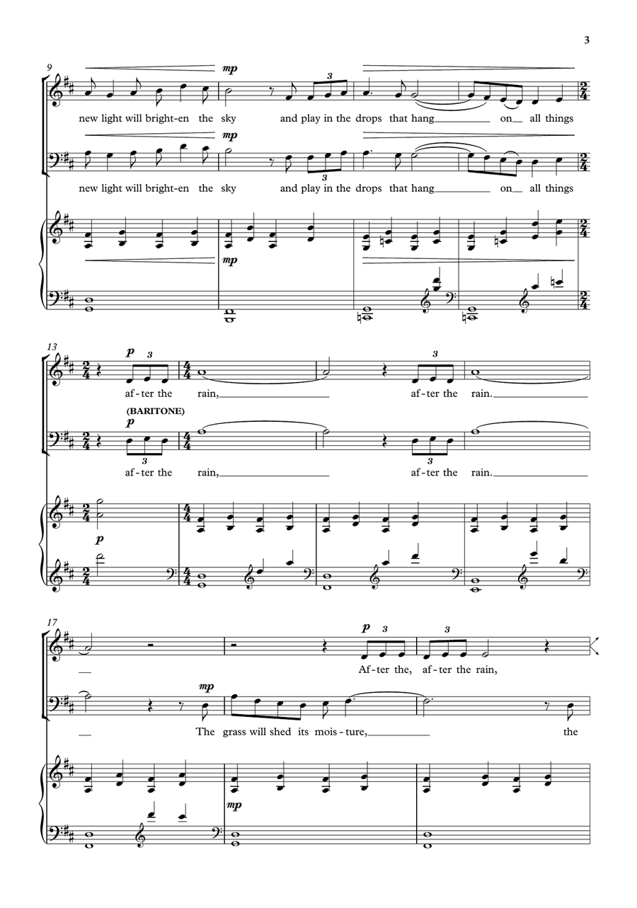 After the Rain After the Rain 3-Part scores gallery preview page 3