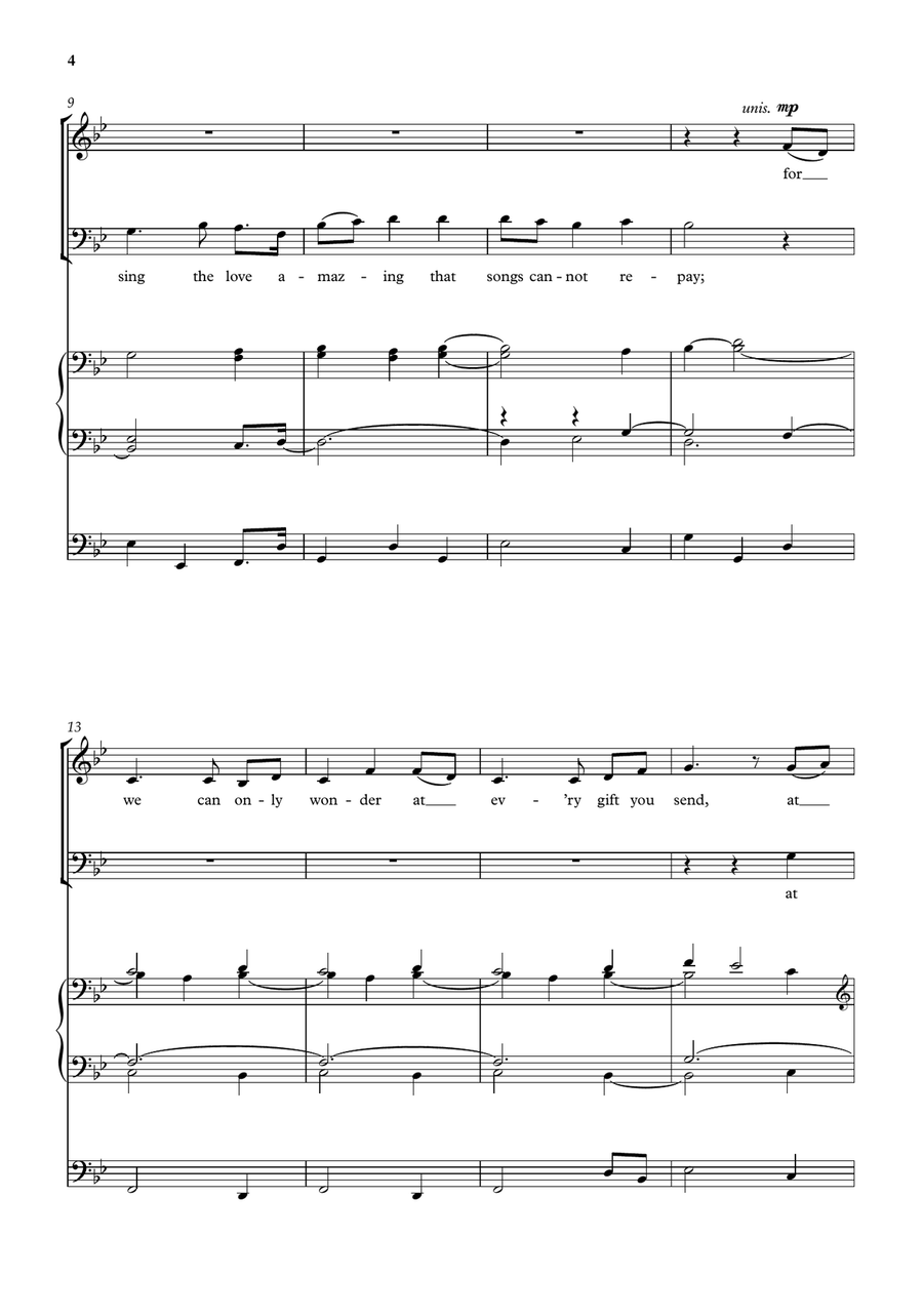 O God beyond all praising 4-Part scores gallery preview page 3
