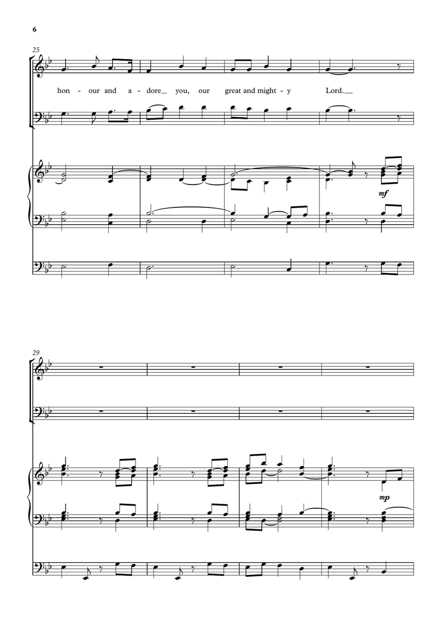 O God beyond all praising 4-Part scores gallery preview page 5