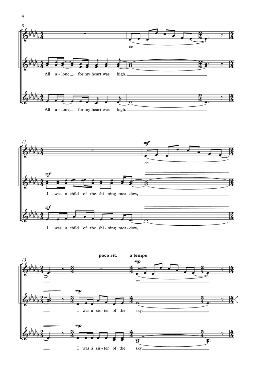 Songs of Spring Songs of Spring A Cappella scores gallery preview page 3
