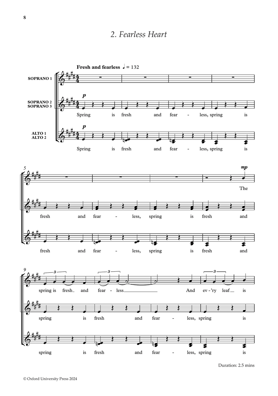 Songs of Spring Songs of Spring A Cappella scores gallery preview page 4