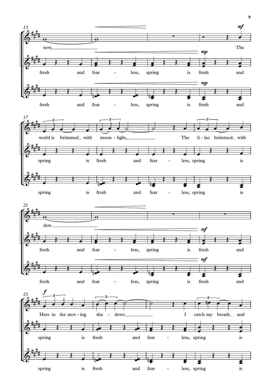 Songs of Spring Songs of Spring A Cappella scores gallery preview page 5