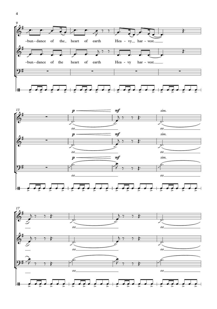 Heart of Earth Heart of Earth Choir scores gallery preview page 3