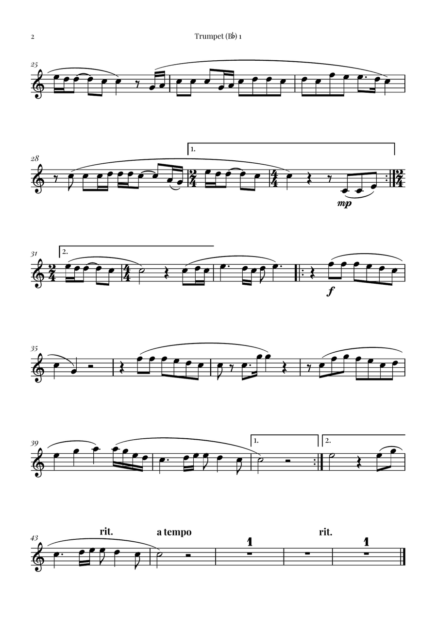 Goodness Of God Brass Quartet scores gallery preview page 5