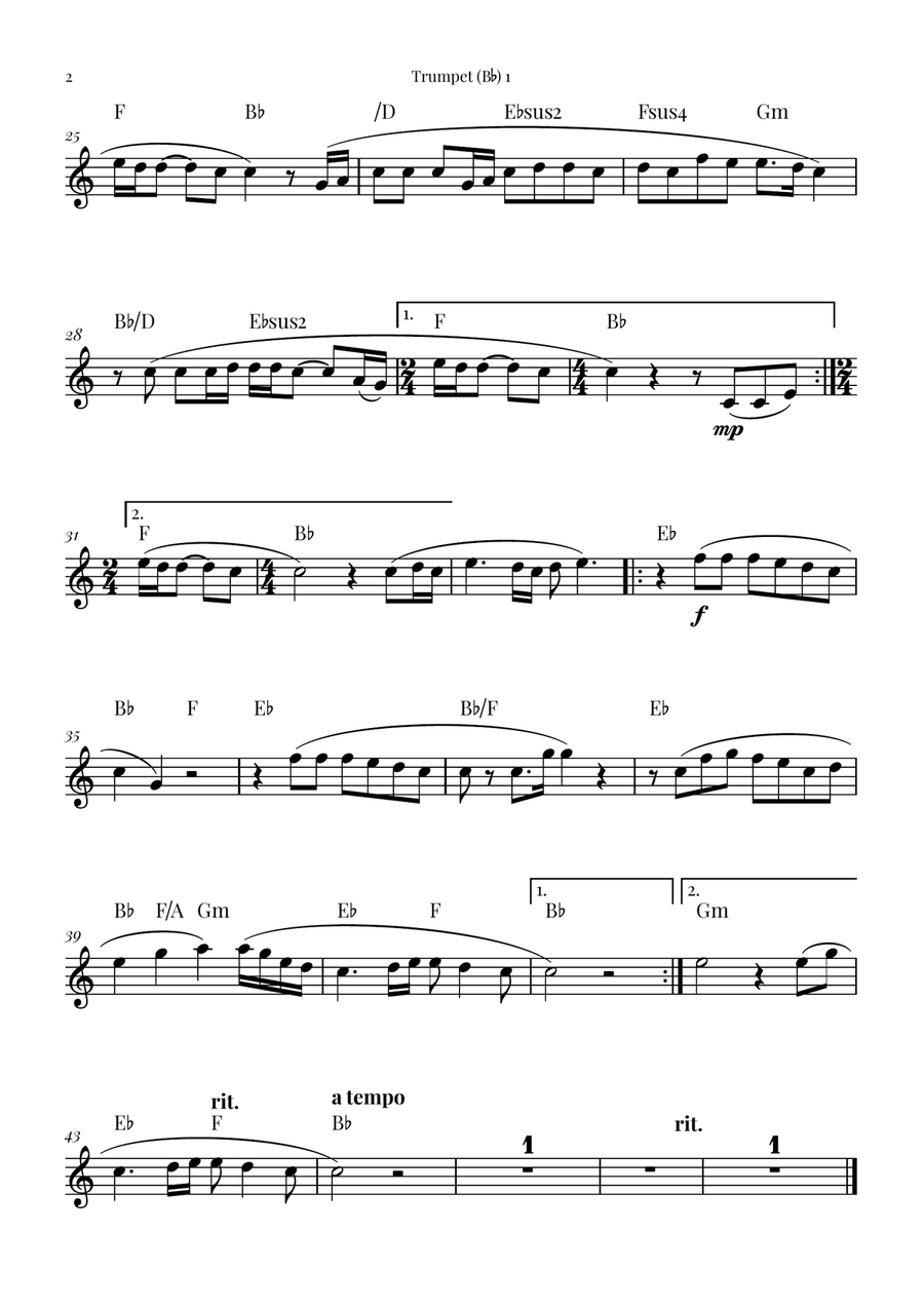 Goodness Of God Brass Quintet scores gallery preview page 5