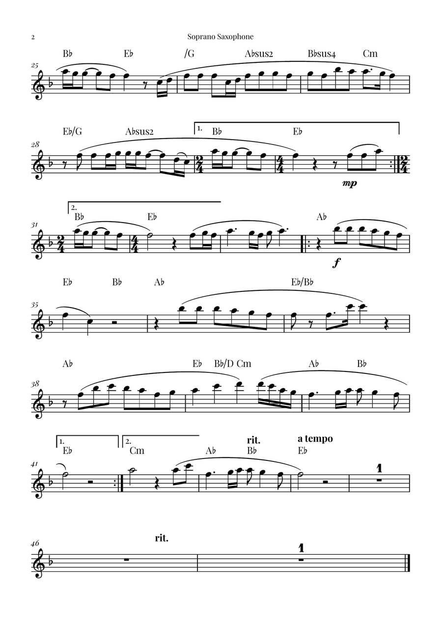 Goodness Of God Saxophone Quartet scores gallery preview page 5