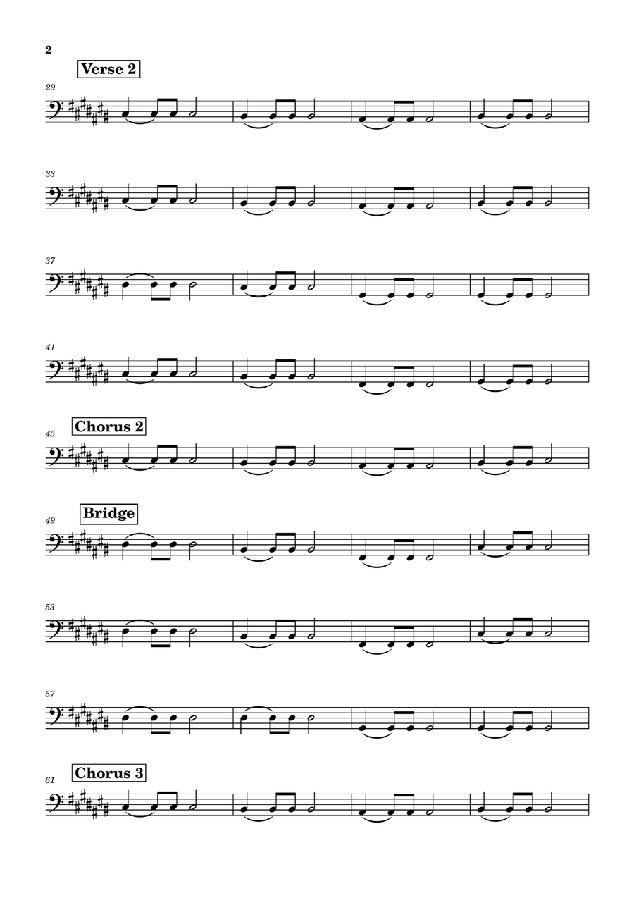 Take My Breath Away (Love Theme) Double Bass scores gallery preview page 2