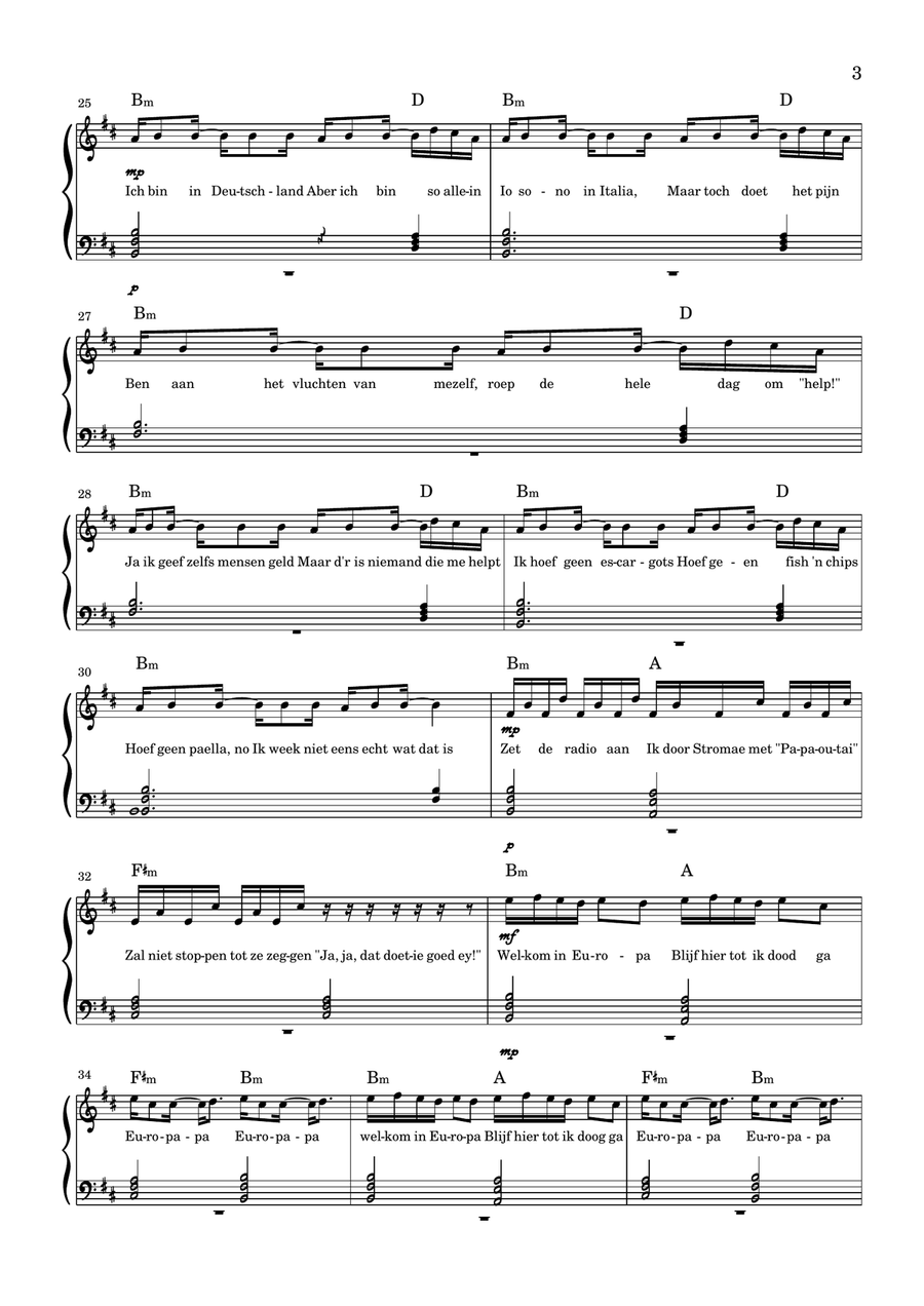 Europapa Europapa Piano Solo scores gallery preview page 3