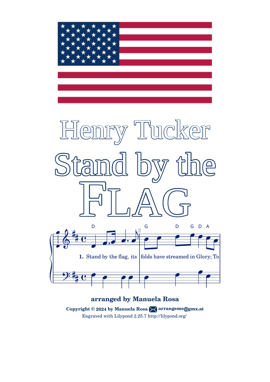 Stand by the Flag (easy piano version) Piano Method scores gallery preview page 3