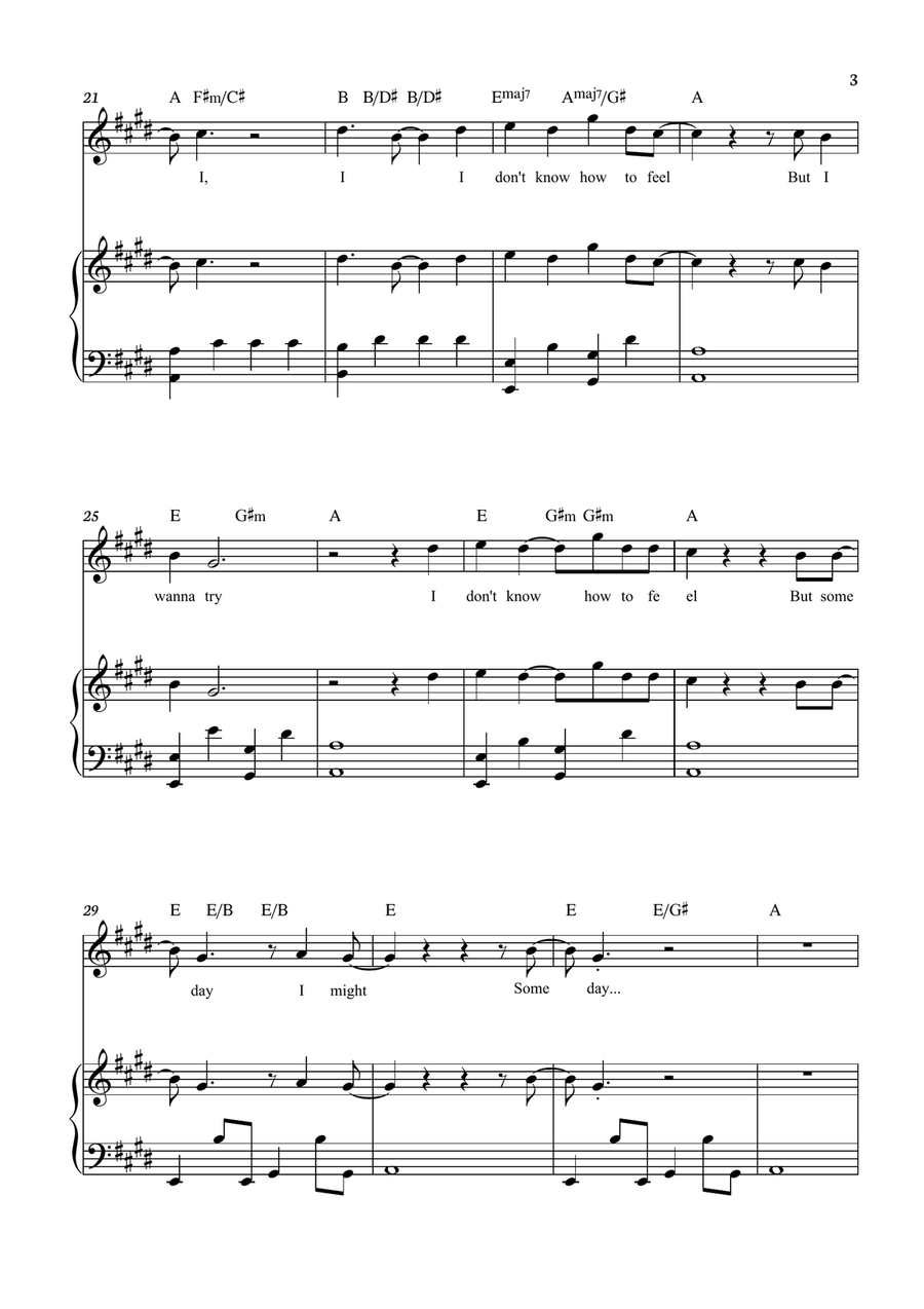 What Was I Made For? What Was I Made For? Piano, Vocal scores gallery preview page 3