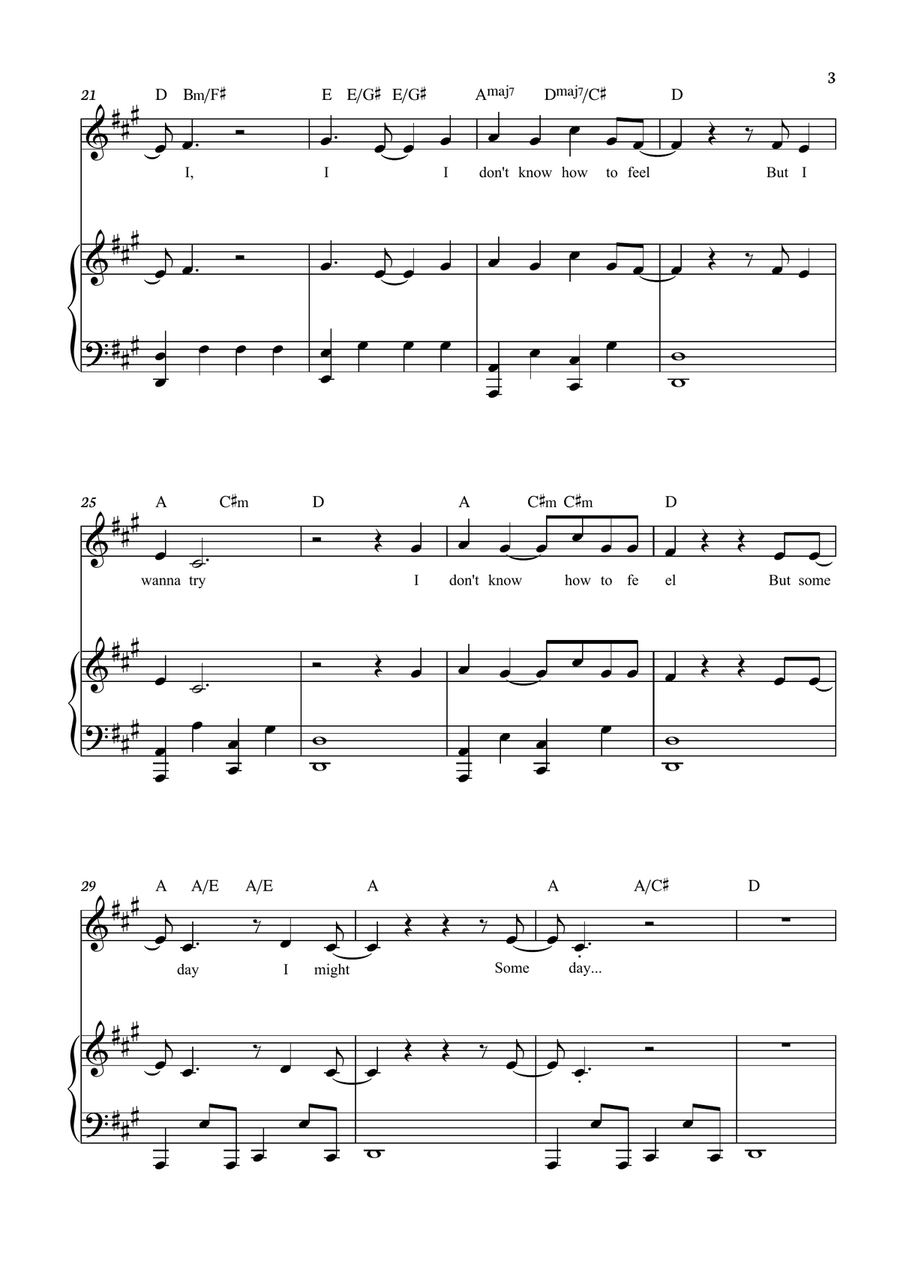 What Was I Made For? What Was I Made For? Piano, Vocal scores gallery preview page 3